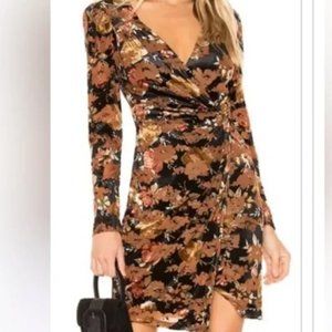 ASTR the Label burnout velvet dress floral